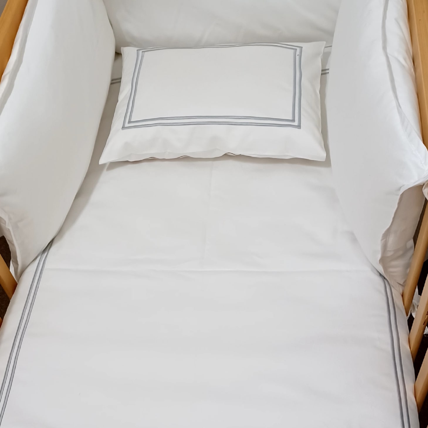 400T/C Plain Duvet Cover Set with 2 x SS - Baby