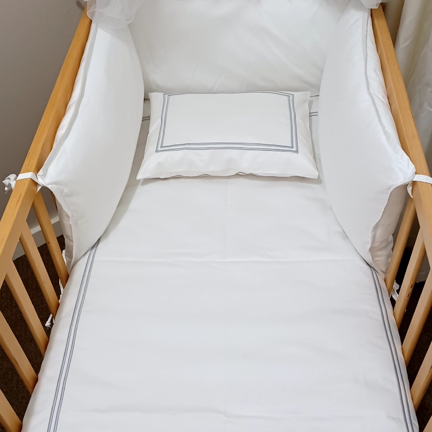400T/C Plain Duvet Cover Set with 2 x SS - Baby - Image 2