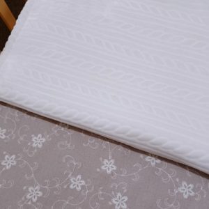 Cable Knit Coral Blanket - Cream